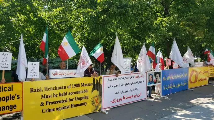 آکسیون اعتراضی ایرانیان آزاده در تورنتو همزمان با مذاکرات اتمی آخوندها -۱۵مرداد۱۴۰۱ - 5