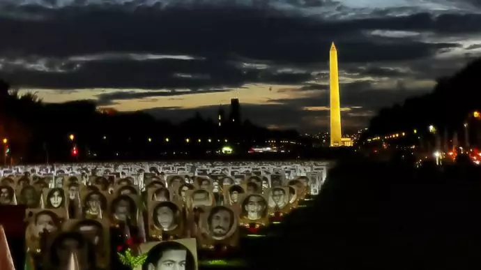 واشنگتن - دومین روز از نمایشگاه سالگرد قتل‌عام ۶۷، به حکم خمینی، دجال ضدبشر