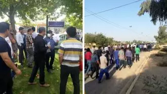 دومین روز تجمع اعتراضی کارگران روغن نباتی جهان زنجان و کارگران کشت و صنعت کارون
