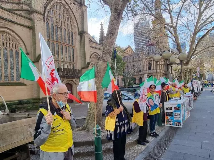 آکسیون اعتراضی ایرانیان آزاده در سیدنی در حمایت از مقاومت ایران - 0