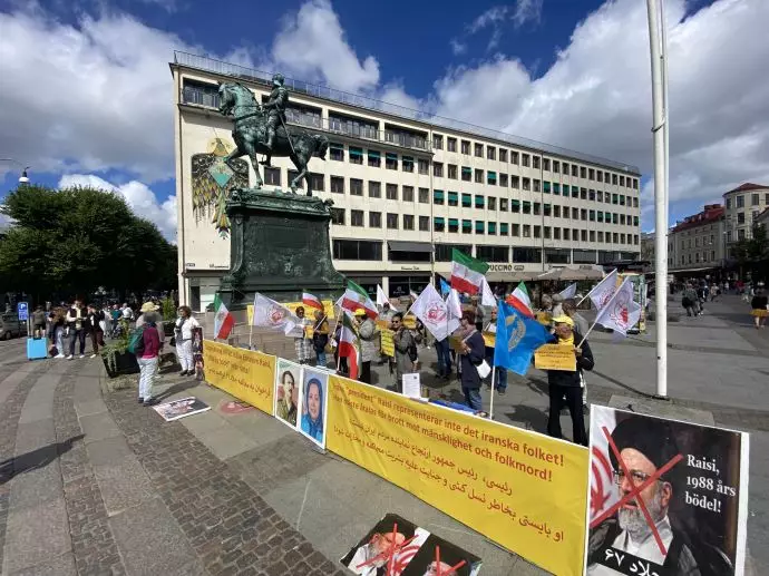 آکسیون اعتراضی ایرانیان آزاده در یوتوبوری همزمان با مذاکرات اتمی آخوندها -۱۵مرداد ۱۴۰۱ - 0