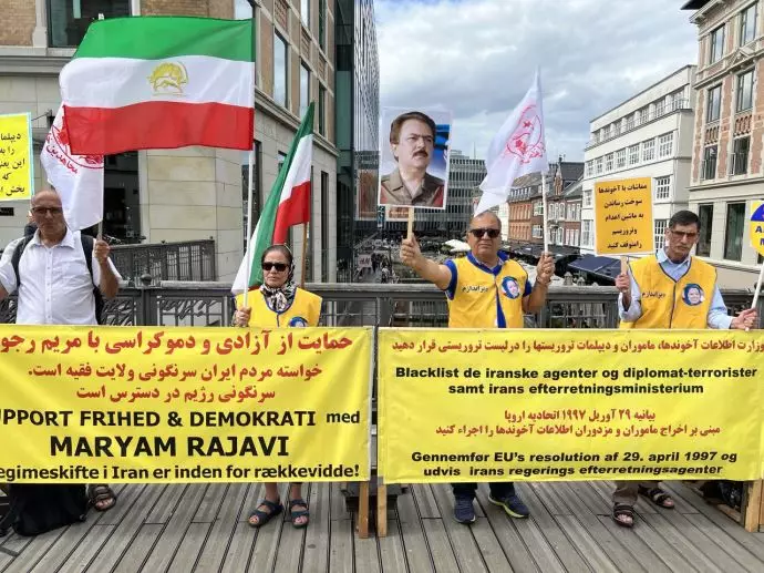 کسیون اعتراضی ایرانیان آزاده در آرهوس دانمارک