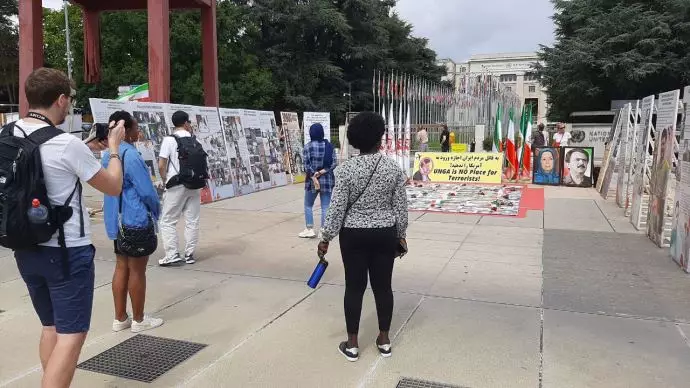 برگزاری نمایشگاه قتل‌عام شدگان سال ۶۷ در میدان تاسیون ژنو توسط ایرانیان آزاده