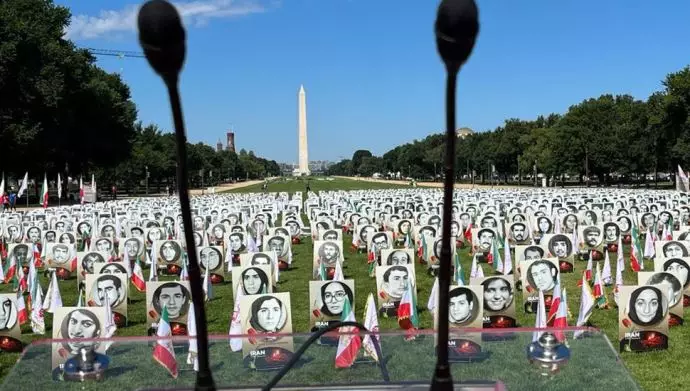 واشنگتن - نمایشگاه سالگرد قتل‌عام ۶۷ به حکم دجال ضدبشر خمینی