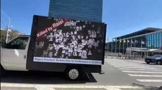 برگزاری کمپین و آکسیونهای اعتراضی علیه حضور رئیسی جلاد در نیویورک 