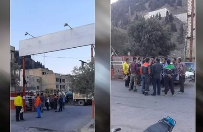 -تجمع اعتراضی کارگران شهرداری رودبار زیتون