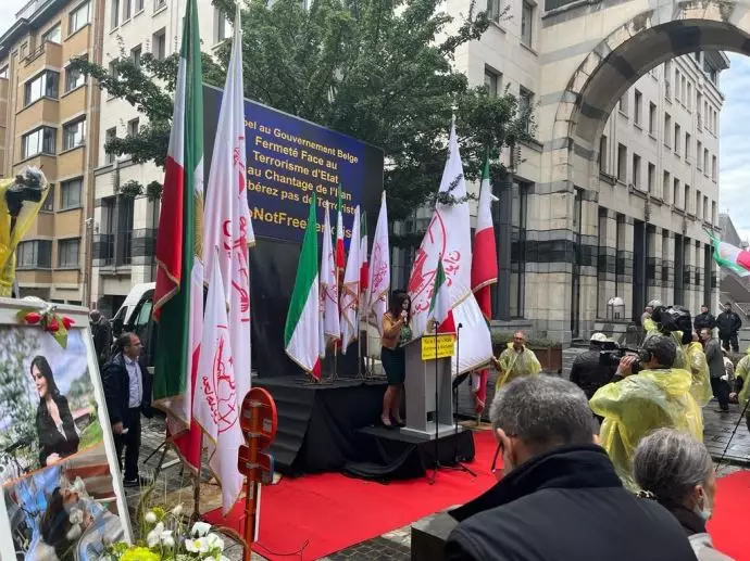 -تظاهرات ایرانیان آزاده در بروکسل همزمان با برگزاری دادگاه استیناف اسدالله اسدی - 1