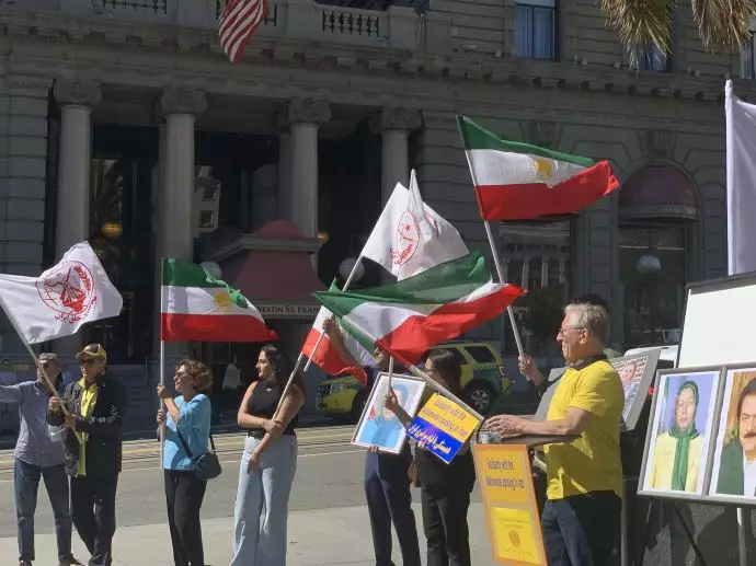 تظاهرات ایرانیان آزاده در سانفرانسیسکو در حمایت از قیام سراسری مردم ایران ۴مهر ۱۴۰۱ - 2