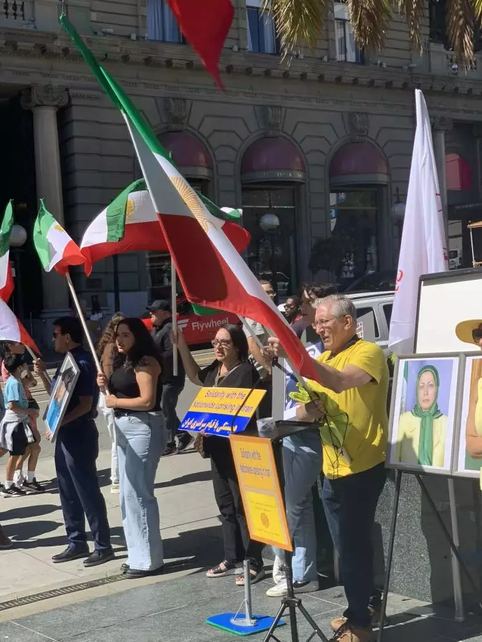 تظاهرات ایرانیان آزاده در سانفرانسیسکو در حمایت از قیام سراسری مردم ایران ۴مهر ۱۴۰۱ - 0