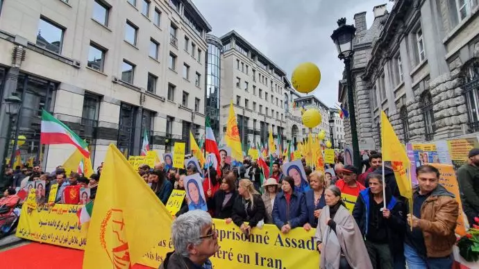 تظاهرات ایرانیان آزاده در بروکسل همزمان با برگزاری دادگاه استیناف اسدالله اسدی - 7
