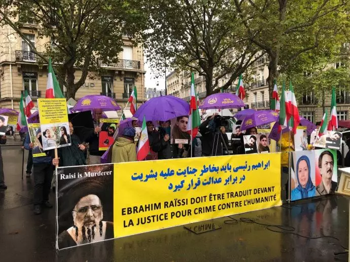 تظاهرات ایرانیان آزاده در پاریس در حمایت از قیام سراسری مردم ایران