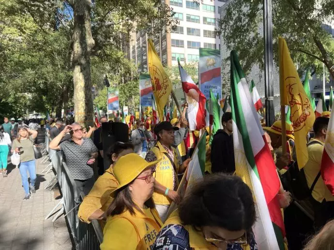 تظاهرات ایرانیان آزاده در نیویورک علیه حضور رئیسی جلاد - 2