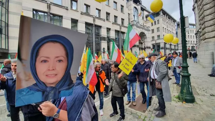 تظاهرات ایرانیان آزاده در بروکسل همزمان با برگزاری دادگاه استیناف اسدالله اسدی - 1