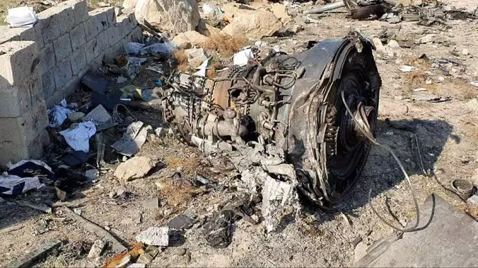 هواپیمای سرنگون شده اوکراینی توسط سپاه پاسداران