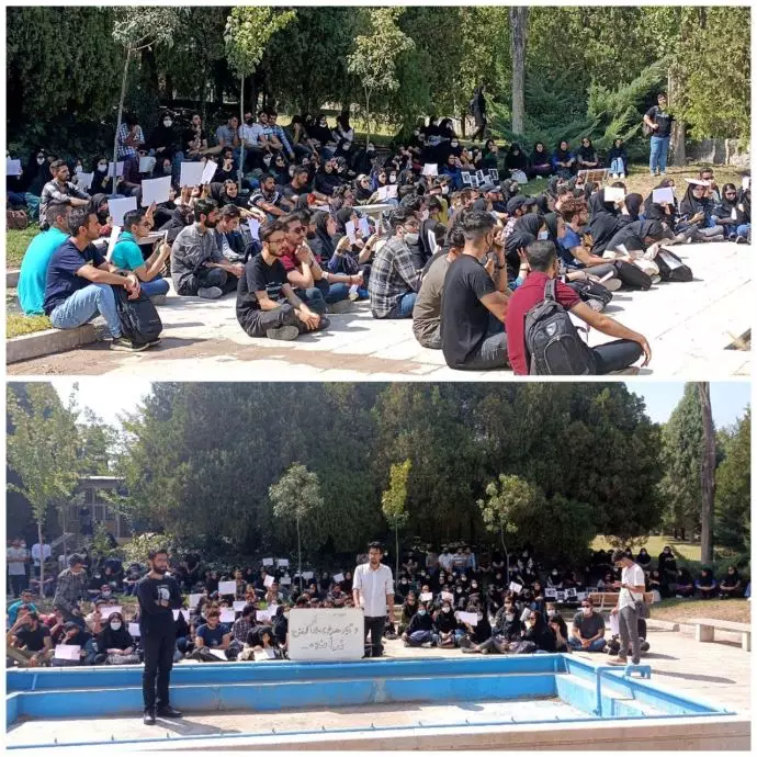 -پیوستن دانشجویان دانشگاه اصفهان در اعتراض به‌قتل مهسا امینی -۲۸ شهریور 
