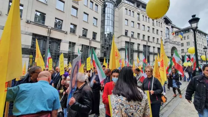 تظاهرات ایرانیان آزاده در بروکسل همزمان با برگزاری دادگاه استیناف اسدالله اسدی - 4