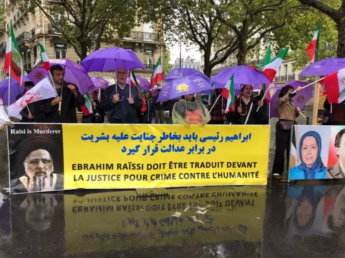 تظاهرات ایرانیان آزاده در پاریس در حمایت از قیام سراسری مردم ایران ۴مهر ۱۴۰۱ - 1