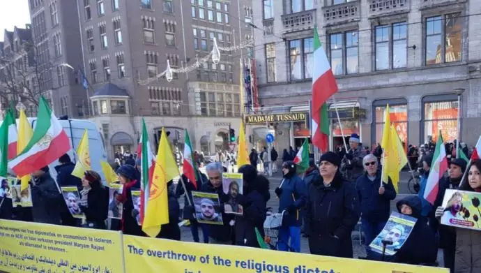 آمستردام - آکسیون ایرانیان آزاده و هواداران سازمان مجاهدین