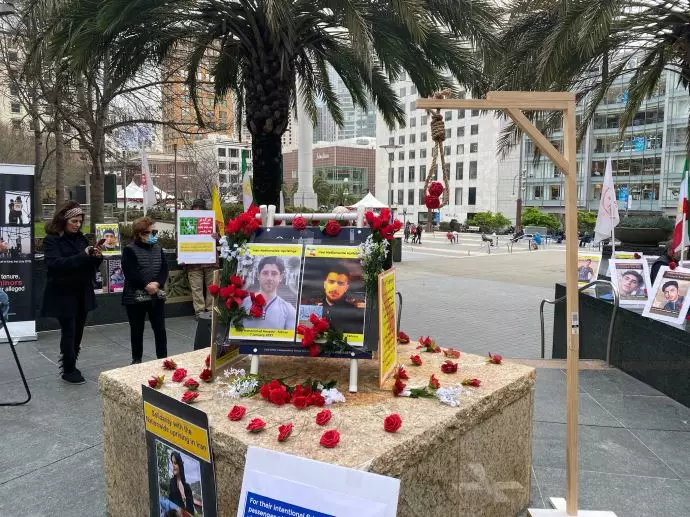 آکسیون ایرانیان آزاده و هواداران سازمان مجاهدین در کالیفرنیا - محکومیت اعدام دو قهرمان شورشی قیام - ۱۸دی ۱۴۰۱ - 9