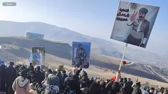 مراسم چهلم شهید شمال خدیری‌پور در مهاباد