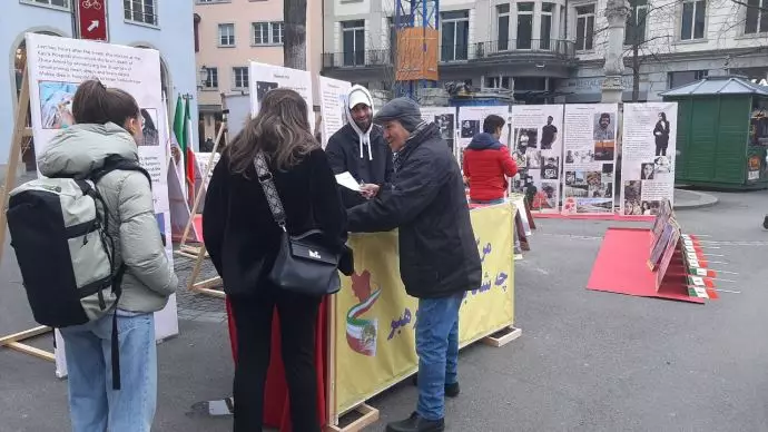 زوریخ سوئیس - برگزاری نمایشگاهی از تصاویر شهیدان قیام سراسری -۴بهمن ۱۴۰۱ - 1