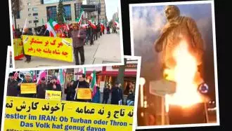 آتش زدن نماد شیطان در ایران و تجمعات شورشگران در سایر کشورها