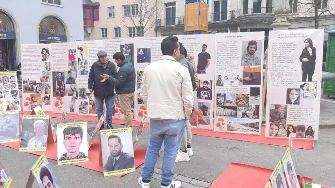 زوریخ سوئیس - برگزاری نمایشگاهی از تصاویر شهیدان قیام سراسری -۴بهمن ۱۴۰۱ - 3