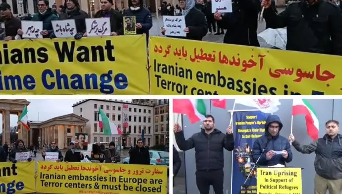 تظاهرات ایرانیان آزاده در برلین و بلژیک