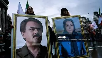 تظاهرات ایرانیان آزاده و هواداران محاهدین در لندن 