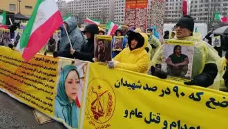 استکهلم سوئد - آکسیون ایرانیان آزاده در مقابل دادگاه استیناف دژخیم حمید نوری - جمعه ۲۳دی ۱۴۰۱