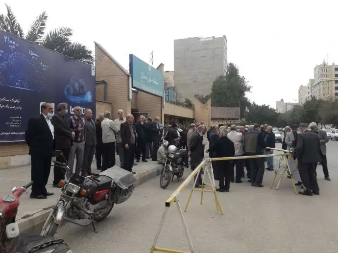 اهواز - تجمع اعتراضی بازنشستگان خوزستان در اهواز - ۱۰بهمن