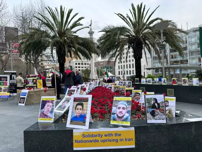 آکسیون ایرانیان آزاده و هواداران سازمان مجاهدین در کالیفرنیا - محکومیت اعدام دو قهرمان شورشی قیام - ۱۸دی ۱۴۰۱ - 5
