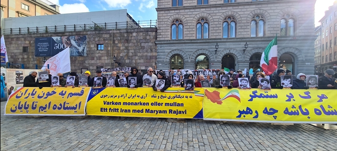 استکهلم - آکسیون ایرانیان آزاده در حمایت از قیام سراسری مردم ایران - ۲۲مهرماه