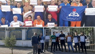 تجمع اعتراضی ناشنوایان در رشت و کارکنان رسمی شرکت نفت در جزیره خارک