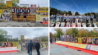  ژنو، مونیخ، برلین، آکسیون ایرانیان آزاده همزمان با روز جهانی علیه اعدام