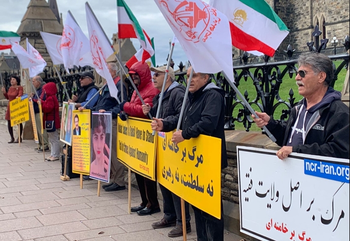 اتاوا - آکسیون ایرانیان آزاده در حمایت از قیام سراسری مردم ایران -۲۲مهر ۱۴۰۲