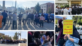 تجمعهای اعتراضی خانواده دانش‌آموزان و کارکنان نظام سلامت و کارگران شهرداری در مشهد، ساری و ایلام