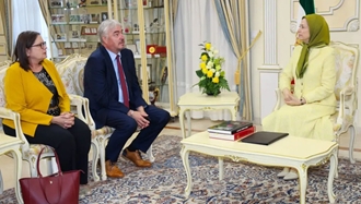 دیدار و گفتگوی خانم مریم رجوی رئیس‌جمهور برگزیده مقاومت ایران با آقای میلان زور نماینده پارلمان اروپا