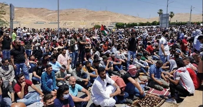 حمایت مردم اردن از غزه