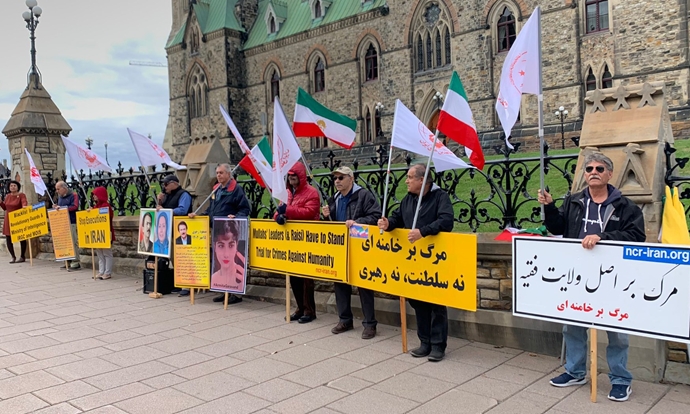 اتاوا - آکسیون ایرانیان آزاده در حمایت از قیام سراسری مردم ایران -۲۲مهر ۱۴۰۲