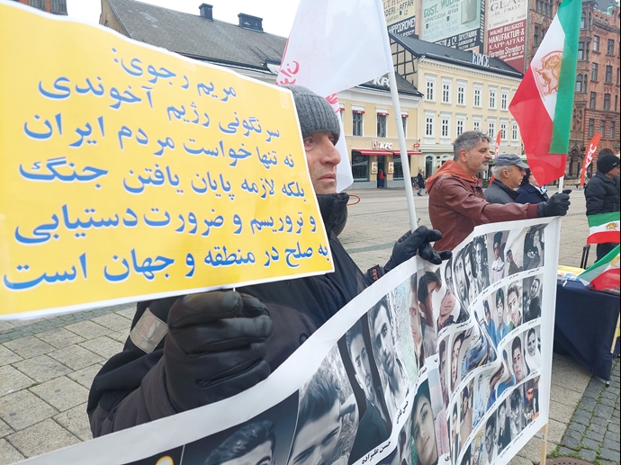 مالمو - تظاهرات ایرانیان آزاده و هواداران سازمان مجاهدین در همبستگی با قیام سراسری - ۶آبان