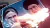 آتش زدن عکس خمینی و خامنهای