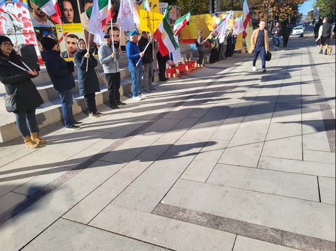 ونکوور - تظاهرات ایرانیان آزاده و هواداران سازمان مجاهدین در همبستگی با قیام سراسری - ۶آبان