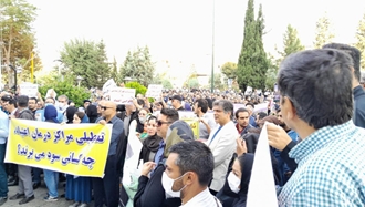 تجمع اعتراضی پزشکان درمانگر اعتیاد استانهای مختلف در تهران