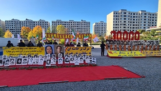 تظاهرات ایرانیان آزاده و هواداران مجاهدین در استکهلم سوئد