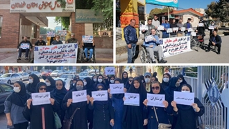 تجمع اعتراضی افراد دارای معلولیت در اهواز، کرمانشاه و مشهد و پرستاران رشت