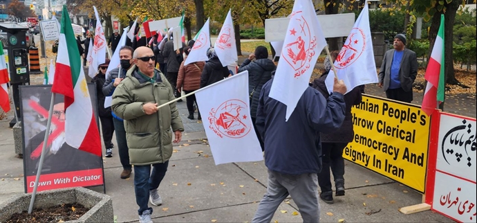 تورنتو - تظاهرات ایرانیان آزاده در همبستگی با قیام سراسری مردم ایران