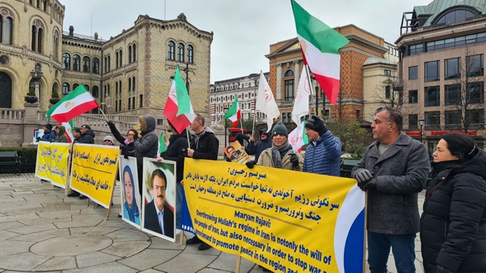 اسلو - تظاهرات ایرانیان آزاده در همبستگی با قیام سراسری مردم ایران - ۱۳آبان