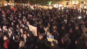 تظاهرات همبستگی با مردم فلسطین در پاریس