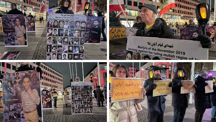 یوتوبوری - تظاهرات ایرانیان آزاده در بزرگداشت قیام آبان